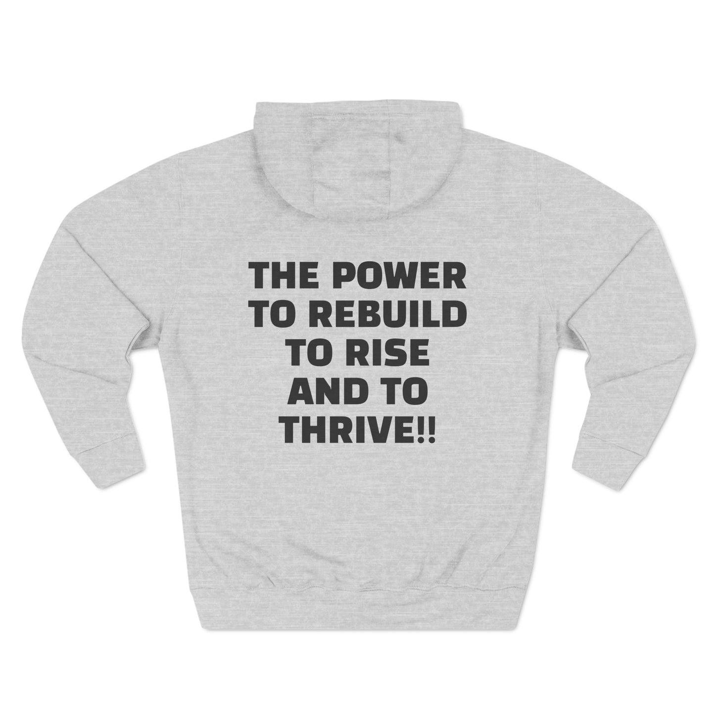 Three-Panel Fleece Hoodie